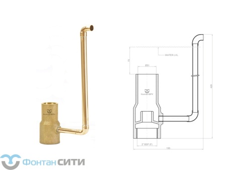 Фонтанная насадка FCI "Bubler" (2", 51)