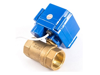 Кран шаровый с самовозвратным электроприводом нормально-закрытый ARM CR04 (DC9-24V, AC220V), с ручным дублером, изображение